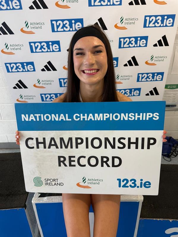 Milana Sharhayeu - U16 National Indoor Triple Jump - Gold