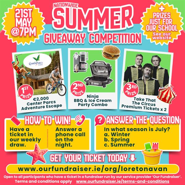 St Michael's Lotto - Summer Giveaway!