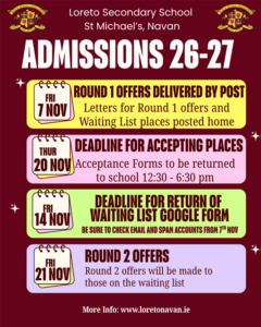 Admissions 2026 - 2027